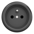 Kliklap - Tomada doméstica retrô sem moldura 230V antracite