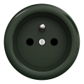 Kliklap - Tomada doméstica retro sem moldura 230V verde