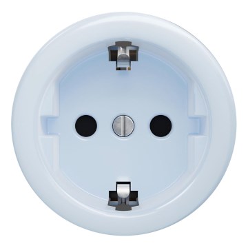 Kliklap - Tomada doméstica retro sem moldura SCHUKO 230V/16A azul