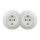 Kliklap - Tomada dupla retro doméstica com moldura SCHUKO 230V/16A em cerâmica branca