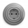 Kliklap - Tomada retro doméstica com moldura SCHUKO 230V/16A cinzenta