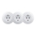 Kliklap - Tomada tripla doméstica de estilo retro com moldura SCHUKO 230V, branco neve