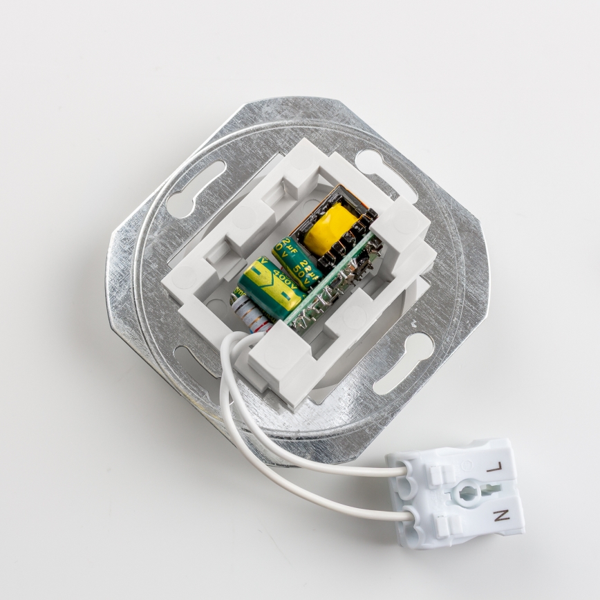 Kliklap - Tomada USB retro A+C com moldura bege