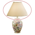Kolarz 0014.S02 - Cúpula de substituição para candeeiro de mesa GIARDINO E27, Ø 40 cm, bege