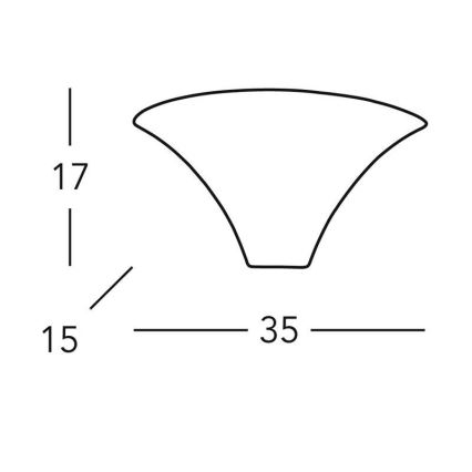 Kolarz 0089.61.1 - Luz de parede CARDIN 1xR7s/120W/230V