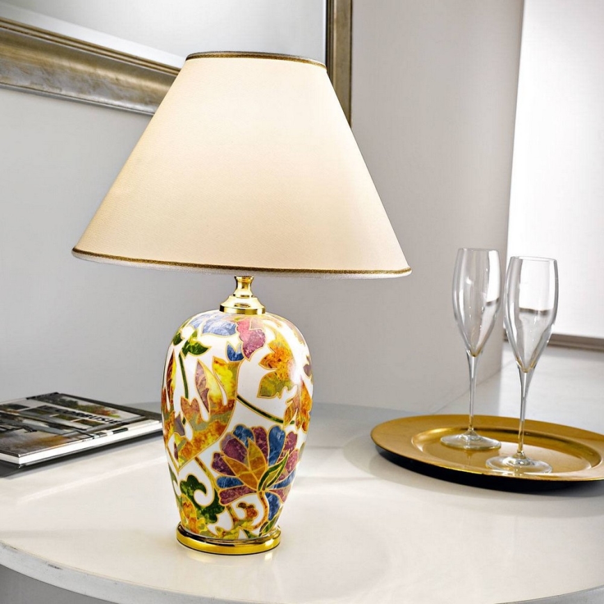 Kolarz 0094.70S - Candeeiro de mesa DAMASCO 1xE27/60W/230V