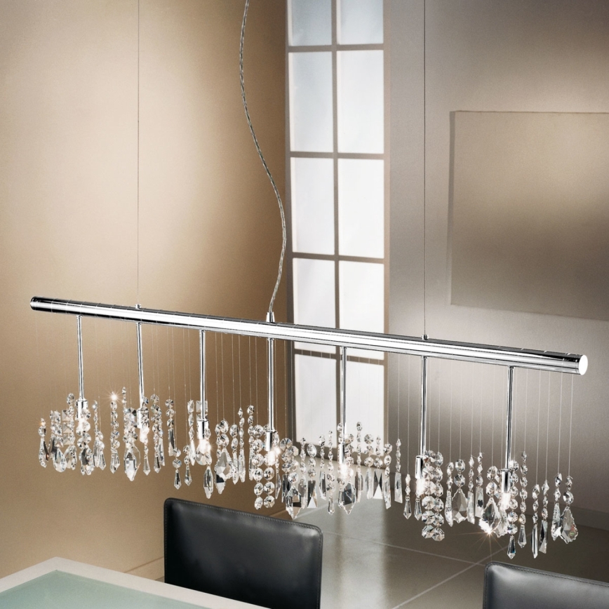 Kolarz 104.87.5 - Candeeiro suspenso de cristal STRETTA 7xG9/40W/230V cromado brilhante