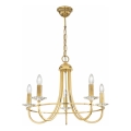 Kolarz 330.85.8C - Lustre de cristal em corrente IMPERIAL 5xE14/60W/230V dourado