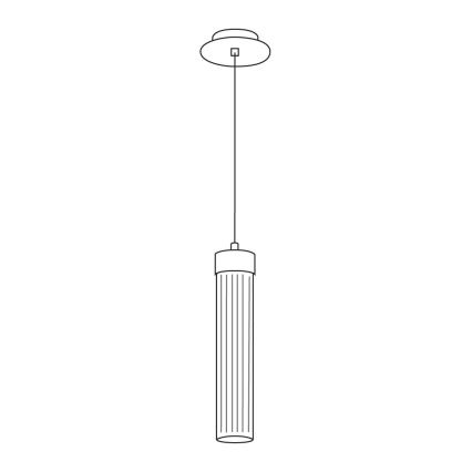 Kolarz 6009.30150 - Candelabro suspenso RAGGIO 1xE14/25W/230V prateado