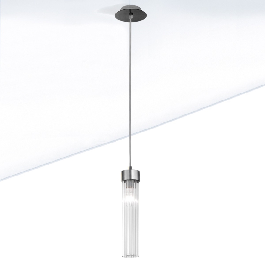 Kolarz 6009.30160 - Candelabro suspenso RAGGIO 1xE14/25W/230V mate cromado