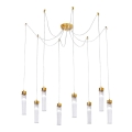 Kolarz 6009.30830 - Candeeiro suspenso RAGGIO 8xE14/25W/230V aranha 24K dourado