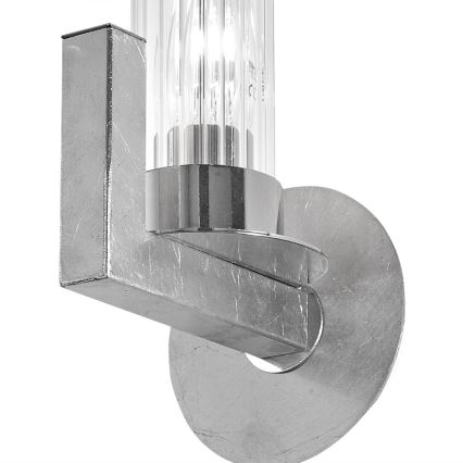 Kolarz 6009.60150 - Iluminação de parede RAGGIO 1xE14/25W/230V prateado
