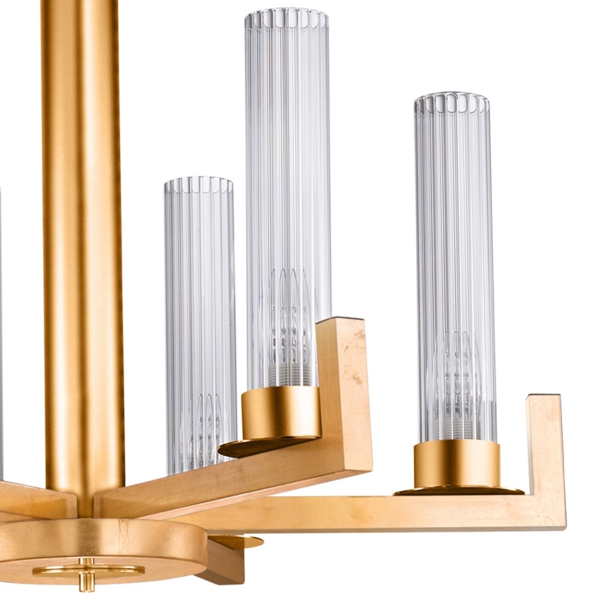 Kolarz 6009.80630 - Candelabro suspenso RAGGIO 6xE14/25W/230V 24K dourado