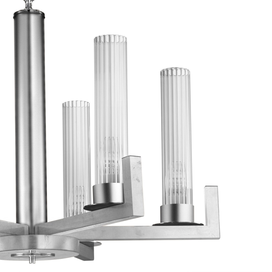 Kolarz 6009.80650 - Candelabro suspenso RAGGIO 6xE14/25W/230V prateado