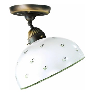 Kolarz 731.10.27 - Candeeiro integrado NONNA 1xE27/75W/230V diâmetro 30 cm verde