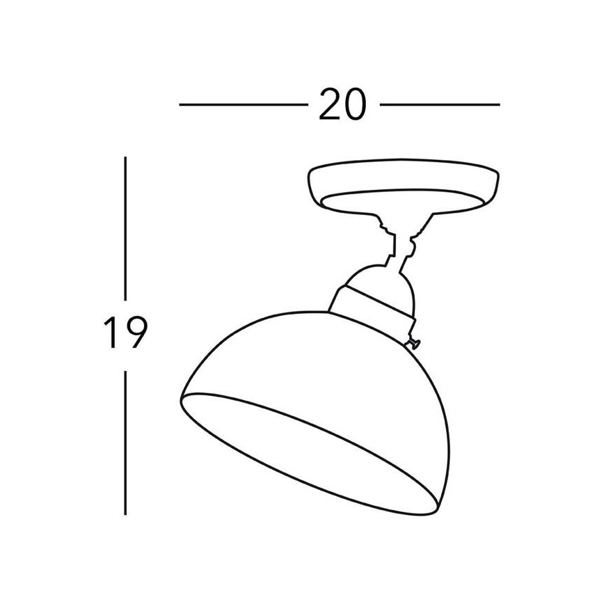 Kolarz 731.10.53 - Foco NONNA 1xE27/75W/230V