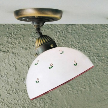 Kolarz 731.10.68 - Candeeiro integrado NONNA 1xE27/75W/230V diâmetro 30 cm vermelho