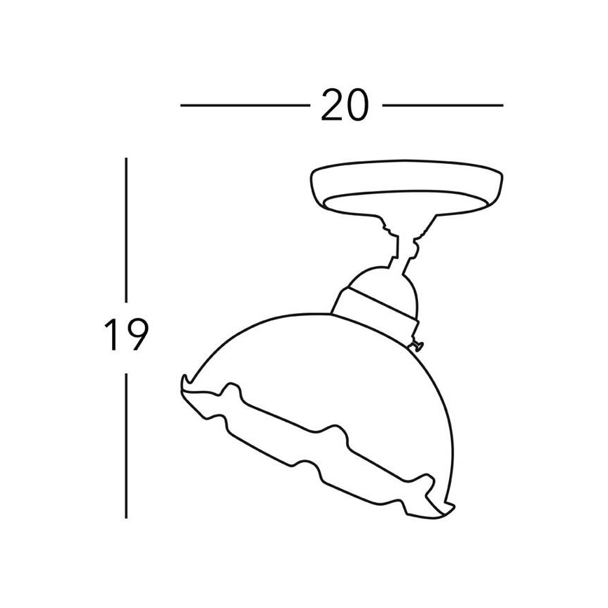 Kolarz 731.10.73 - Foco NONNA 1xE27/75W/230V