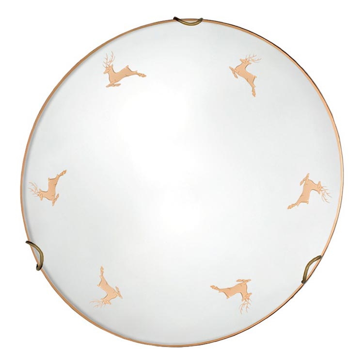 Kolarz 731.11.4.150 - Aplique de parede NONNA 1xE27/60W/230V Ø 30 cm, acabamento em rose gold com motivo de cervo