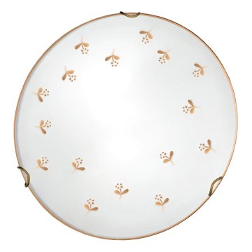 Kolarz 731.11.4.160 - Candeeiro de parede NONNA 1xE27/60W/230V, Ø 30 cm, motivo floral, detalhes em ouro rosé