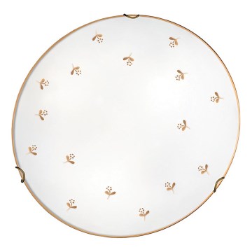 Kolarz 731.12.4.160 - Aplique de parede NONNA 2xE27/60W/230V Ø 40 cm flores ouro rosé