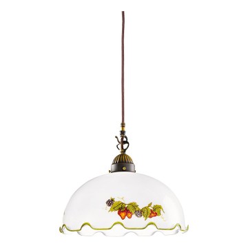 Kolarz 731.30.114 - Lustre suspenso em cabo NONNA 1xE27/75W/230V Ø 30 cm vinho/morango