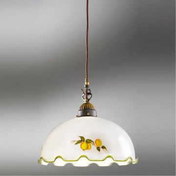Kolarz 731.30.116 - Lustre suspenso por cabo NONNA 1xE27/75W/230V Ø 20 cm, limões