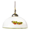 Kolarz 731.30.121 - Candeeiro suspenso NONNA 1xE27/75W/230V diâmetro 20 cm uvas/morangos