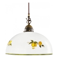 Kolarz 731.30.126 - Candeeiro suspenso NONNA 1xE27/75W/230V diâmetro 20 cm limões