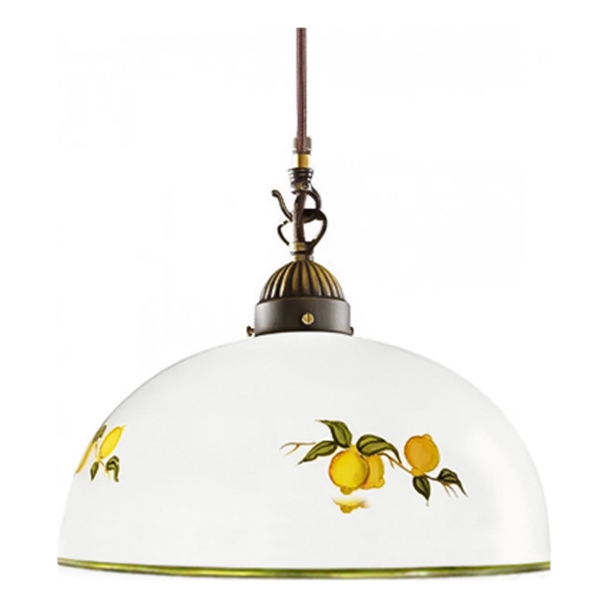 Kolarz 731.30.126 - Candeeiro suspenso NONNA 1xE27/75W/230V diâmetro 20 cm limões