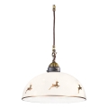 Kolarz 731.30.151 - Lustre em cabo NONNA 1xE27/75W/230V Ø 30 cm, acabamento rose gold com motivos de chifre de veado