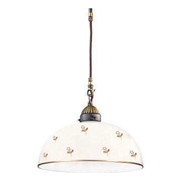 Kolarz 731.30.171 - Lustre suspenso por cabo NONNA 1xE27/75W/230V Ø 30 cm flores ouro rosé