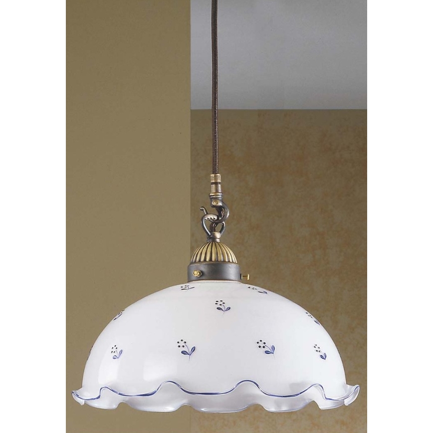 Kolarz 731.30.25 - Candelabro suspenso NONNA 1xE27/75W/230V azul