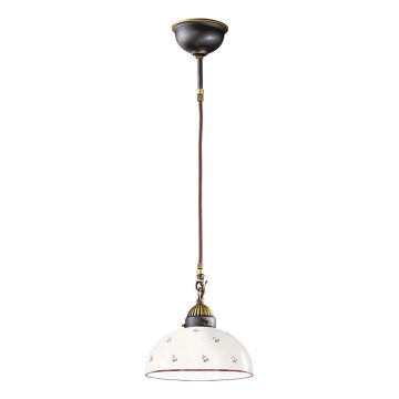 Kolarz 731.30.68 - Candeeiro suspenso NONNA 1xE27/75W/230V diâmetro 30 cm vermelho