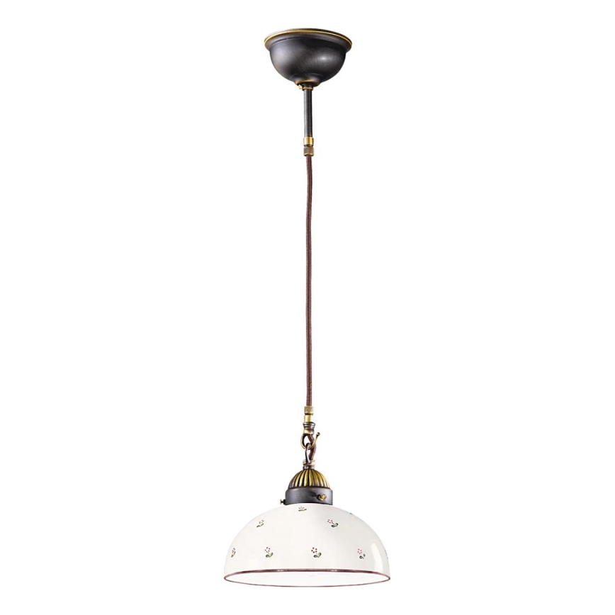 Kolarz 731.30.68 - Candeeiro suspenso NONNA 1xE27/75W/230V diâmetro 30 cm vermelho