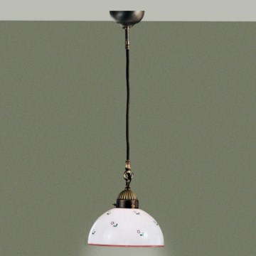 Kolarz 731.30.69 - Candeeiro suspenso NONNA 1xE27/75W/230V diâmetro 20 cm vermelho