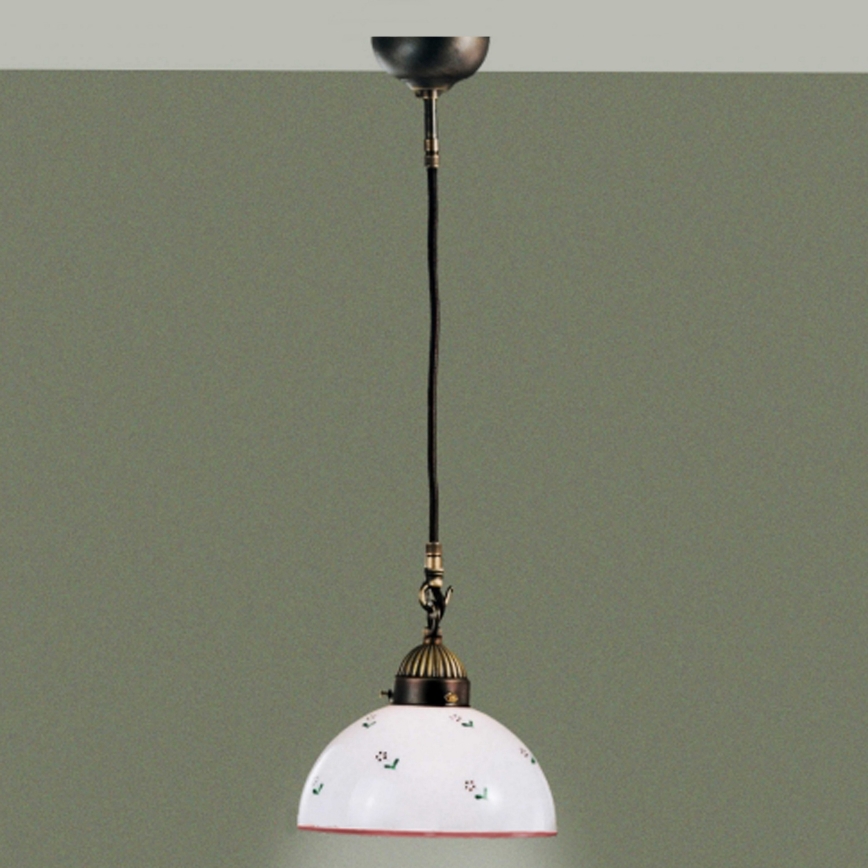 Kolarz 731.30.69 - Candeeiro suspenso NONNA 1xE27/75W/230V diâmetro 20 cm vermelho