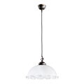 Kolarz 731.30.74 - Lustre em cabo NONNA 1xE27/75W/230V branco