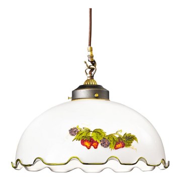 Kolarz 731.32.115 - Lustre suspenso por cabo NONNA 1xE27/75W/230V Ø 36 cm vinho/morangos