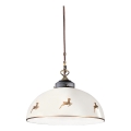 Kolarz 731.32.152 - Lustre suspenso por cabo NONNA 1xE27/75W/230V Ø 36 cm, acabamento em ouro rosa com motivo de veado