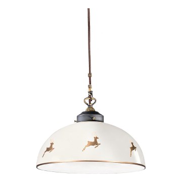 Kolarz 731.32.152 - Lustre suspenso por cabo NONNA 1xE27/75W/230V Ø 36 cm, acabamento em ouro rosa com motivo de veado