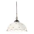 Kolarz 731.32.162 - Lustre em cabo NONNA 1xE27/75W/230V Ø 36 cm com motivo floral, acabamento ouro rosé