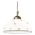 Kolarz 731.32.28 - Candeeiro suspenso NONNA 1xE27/75W/230V diâmetro 36 cm verde