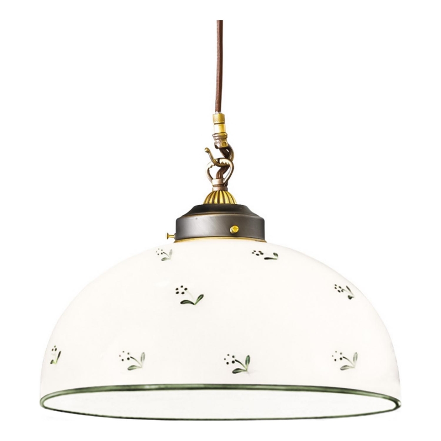 Kolarz 731.32.28 - Candeeiro suspenso NONNA 1xE27/75W/230V diâmetro 36 cm verde
