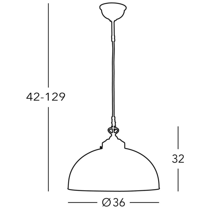 Kolarz 731.32.55 - Candelabro suspenso NONNA 1xE27/75W/230V