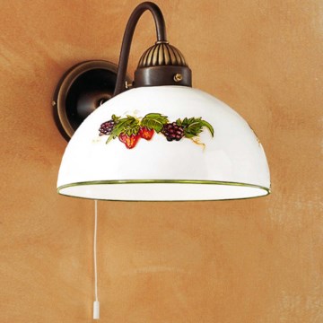 Kolarz 731.61.121 - Candeeiro de parede NONNA 1xE27/75W/230V uvas/morangos