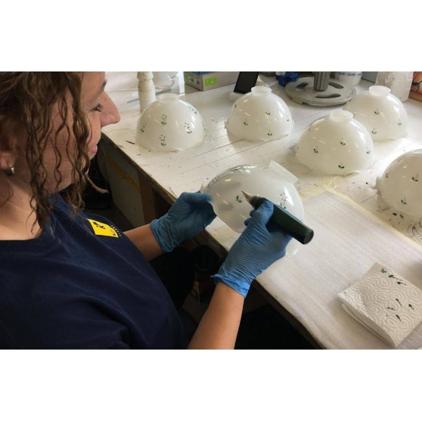 Kolarz 731.73.21 - Candeeiro de mesa NONNA 1xE14/60W/230V verde