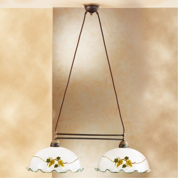 Kolarz 731.82.111 - Lustre pendente em cabo NONNA 2xE27/75W/230V vinho