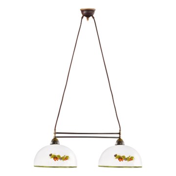 Kolarz 731.82.136 - Candeeiro suspenso NONNA 2xE27/75W/230V uvas/morangos