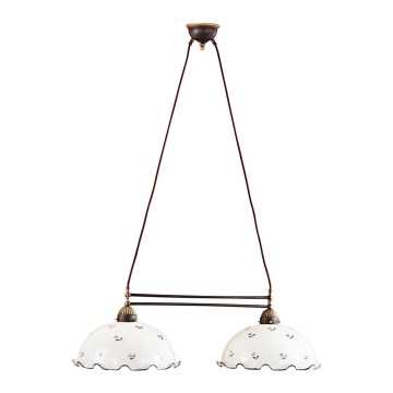 Kolarz 731.82.25 - Candelabro suspenso NONNA 2xE27/75W/230V azul